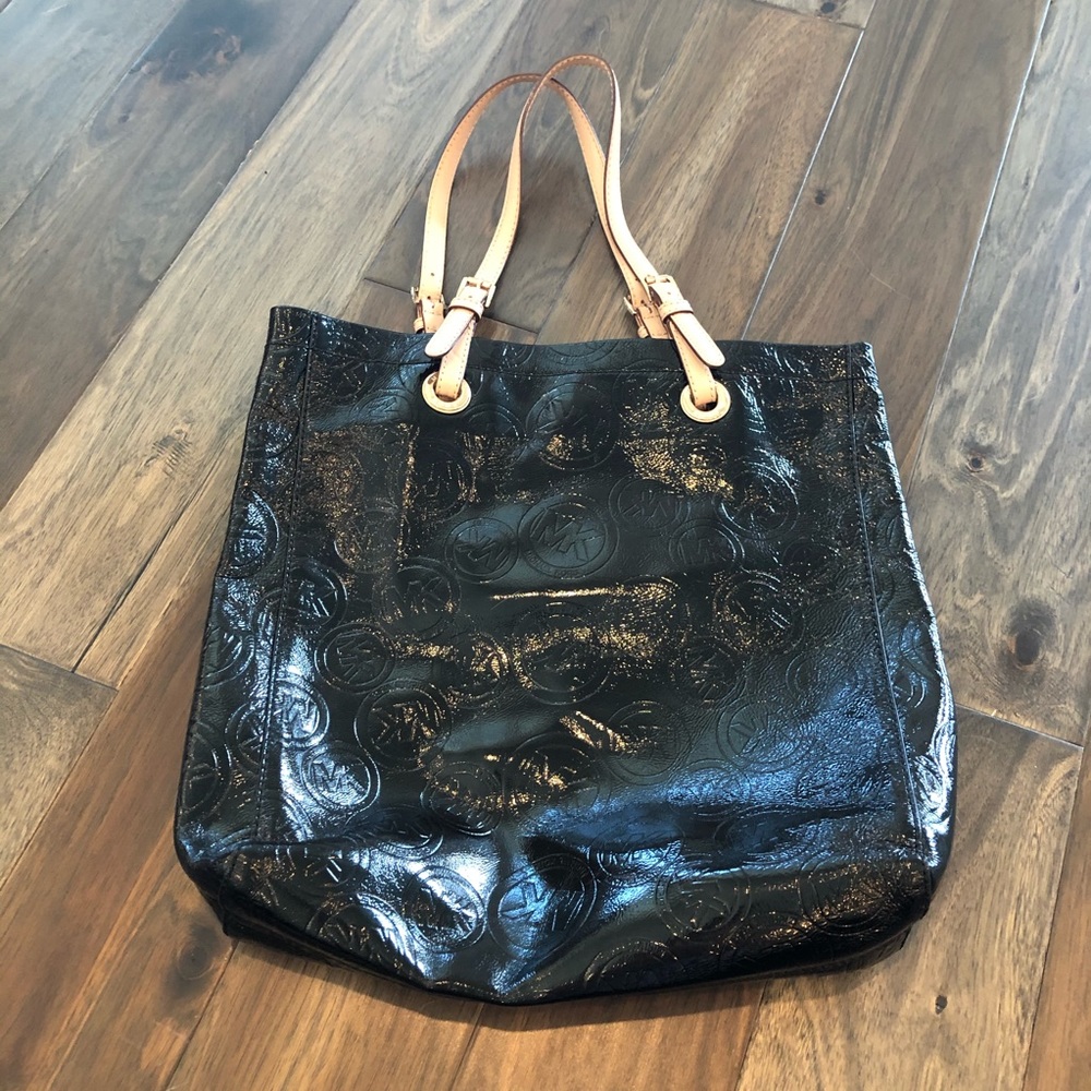 Michael Kors Patent Leather Tote - Picture 2 of 4